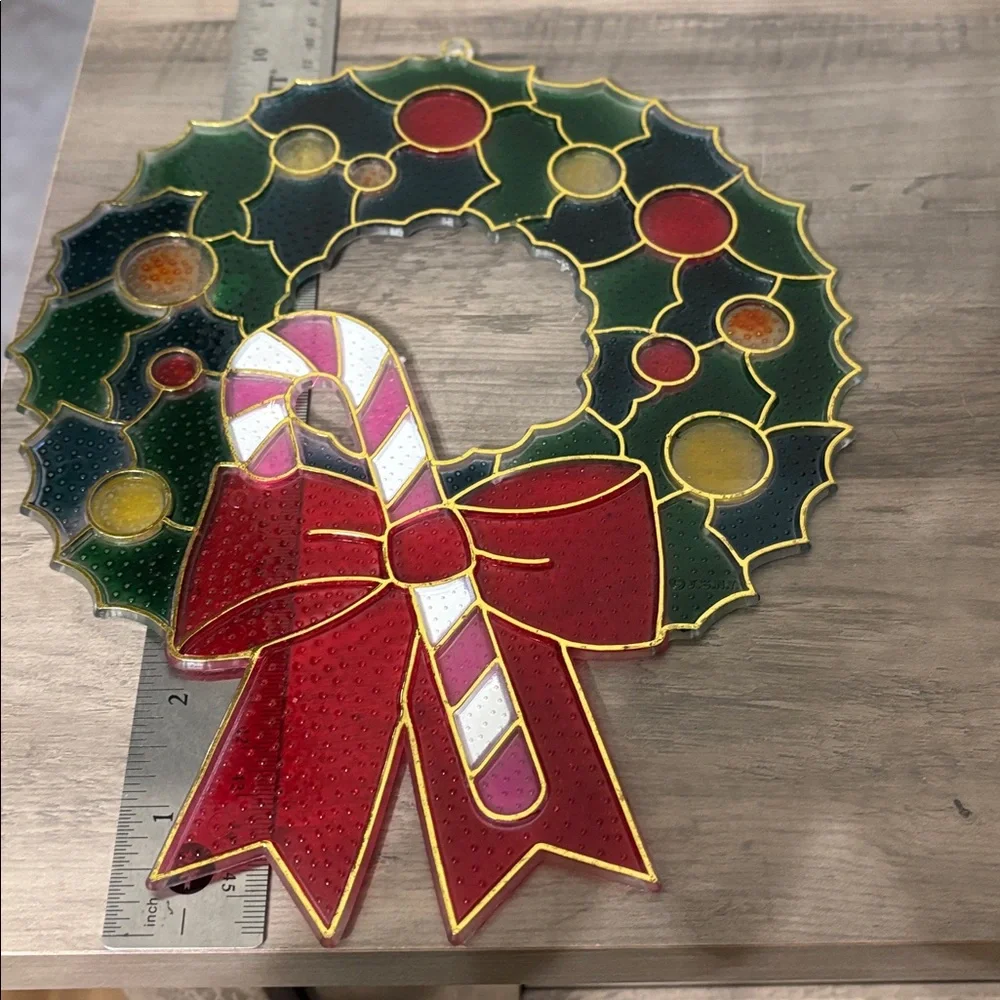 Vtg 70s Christmas Wreath 10